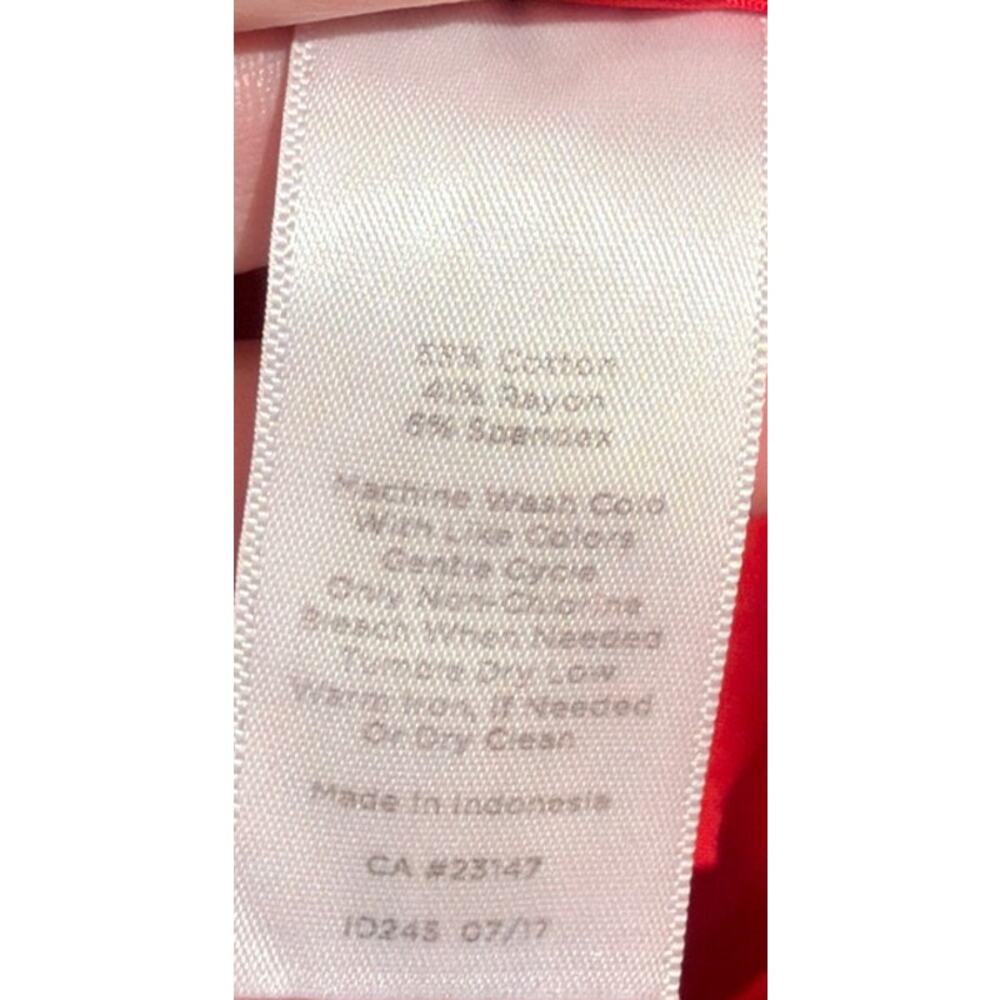 Talbots Red Pants with Black Trim Size 4p - Picture 4 of 5